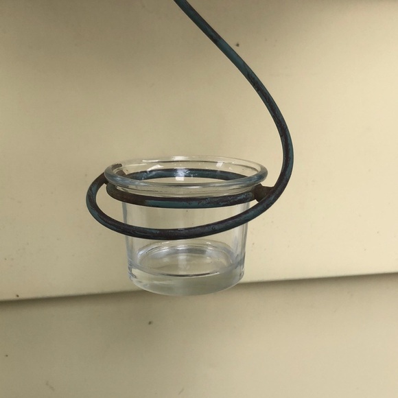 PARTYLITE April Showers umbrella rustic light up outdoor patio candle holder - Picture 3 of 13